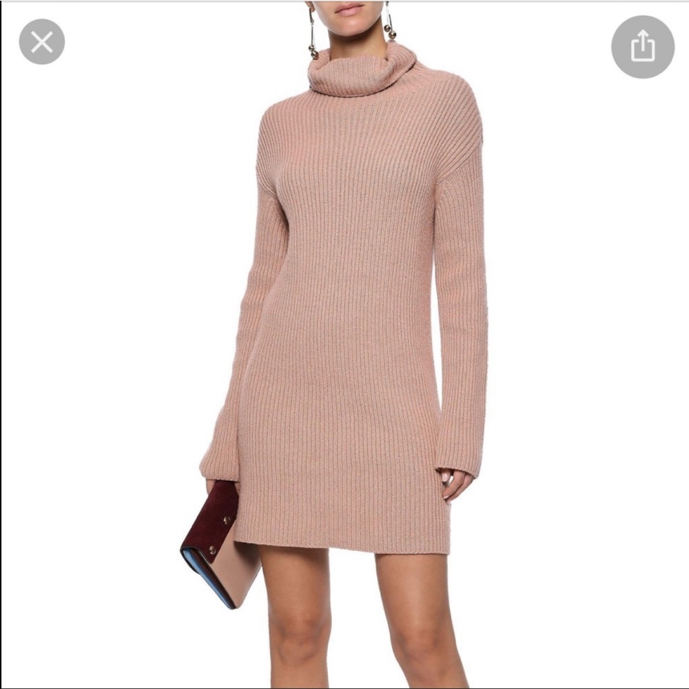 Valentino Ribbed Wool & Cashmere Sweater Dress